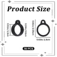 thumbnail image 6 of 50Pcs Silicone Rubber Rings Anti-Lost Black Adjustable Ring Holder 13mm Multipurpose Cases Necklace Lanyard Replacement Pendant Carrying Kit for Pens Keychains Office Sport, 6 of 6