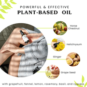 Isabella's Clearly VEIN, Varicose & Spider Vein Support Oil with Horse Chestnut and Helichrysum for Face and Body
