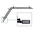 thumbnail image 2 of Mabel 13/16 inch Double Corner Window Curtain Rod 120-170" - Black, 2 of 3