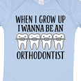 thumbnail image 4 of Inktastic Future Orthodontist Dental Care Gift Boys or Girls Baby Bodysuit, 4 of 5