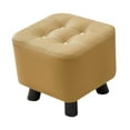 thumbnail image 3 of Reposapiés pequeño, taburete para cambiar zapatos, sofá decorativo, taburete de té, mueble otomano Amarillo, 3 of 9