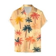 thumbnail image 4 of Mens Hawaiian Shirt Short Sleeve Button Down Shirts Tropical Floral Summer Beach Shirts,S-3XL, 4 of 7
