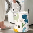 thumbnail image 5 of Sikiie Childish Dinosaur Print Round Dirty Clothes Basket, Waterproof Standing Foldable Storage Basket, for Laundry Room, Bedroom, Bathroom Storage-Medium, 5 of 6