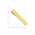 thumbnail image 2 of Primal Gold 14 Karat Yellow Gold Men's Textured Tie Bar, 2 of 2