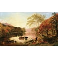 thumbnail image 3 of Jasper Francis Cropsey 18x12 Black Modern Framed Museum Art Print Titled - Autumn on the Hudson River (circa 1861), 3 of 5