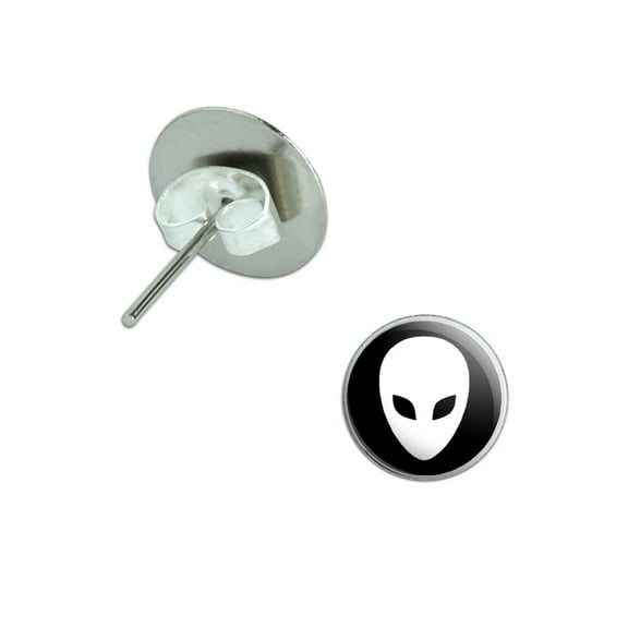 Alien Pierced Stud Earrings