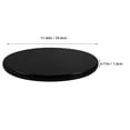 thumbnail image 2 of WEAVILUX Solid Wood Round Stool Replacement Seat with Black Cushion Pad, Smooth and Chair Seat Accessory, 2 of 8