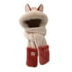thumbnail image 4 of Gorro cálido de invierno, gorro 3 en 1, encantador gorro de esquí con orejas de animales, orejeras, bufanda, , sudadera con capucha, bufanda, Beige, 4 of 8