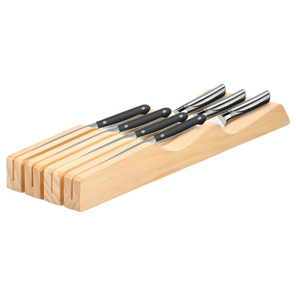 Knife Block Holder Organizer Compatible Compact Knife Drawer Organizer Sturdy Versatile Meat Cutting Tool Holder for Putting Tool