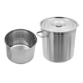 thumbnail image 3 of Outdoor Cooking Pot for Crab Lobster Shrimp Boiling 201 Stainless Steel Stock Pot, Crawfish Seafood Boil Pot, 3 of 34