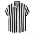 thumbnail image 2 of Fozruso Striped Button Down Shirt for Boys, Classic Short Sleeve Collared Shirt for Kids Daily Casual Wear, 2 of 7