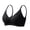 Black, variant on Women's Bars Daily Solid Color Bra Adjustable Straps Breast Cup Underwear