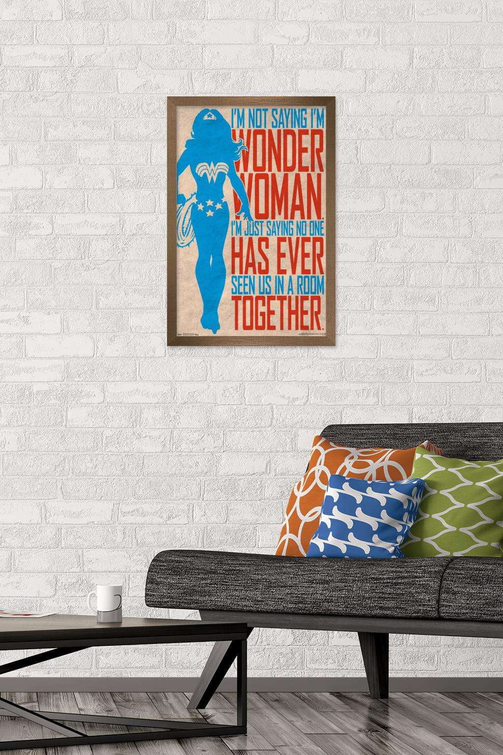 DC Comics - Wonder Woman - Secret Identity Wall Poster, 14.725" x 22.375", Framed