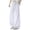 White, variant on FRSASU Mens Thin Summer Casual Wide Leg Pants Fashion High Waist Long Pants Solid Color Ice Silk Trousers White