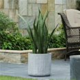 thumbnail image 1 of Luxen Home 11in. H Jardinière Ronde MgO Gris Clair, 1 of 1