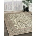 thumbnail image 3 of Ahgly Company Machine Washable Indoor Square Traditional Brown Area Rugs, 6' Square, 3 of 7