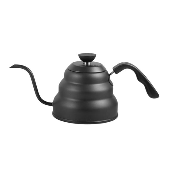 Playa Kettle Pour sobre tetera de goteo de café robusto resistente 1L 1.2L Pote de agua Handheld Cafe Pots para el restaurante Home Bar Utiliza Negro 1200ml seitruly HA011206-04B
