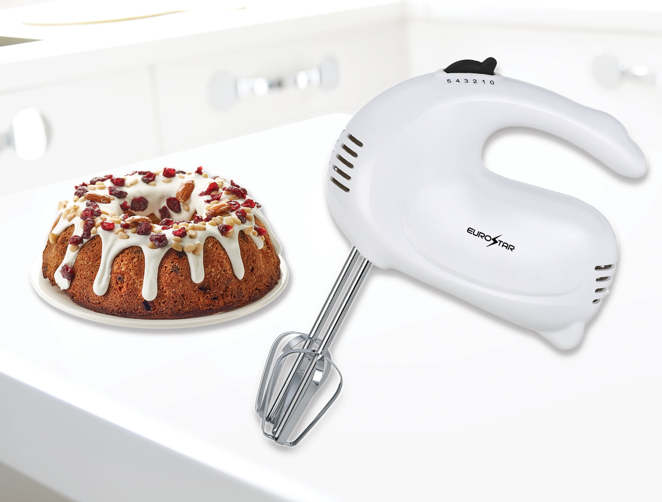 EUROSTAR EM302W Hand Mixer, White