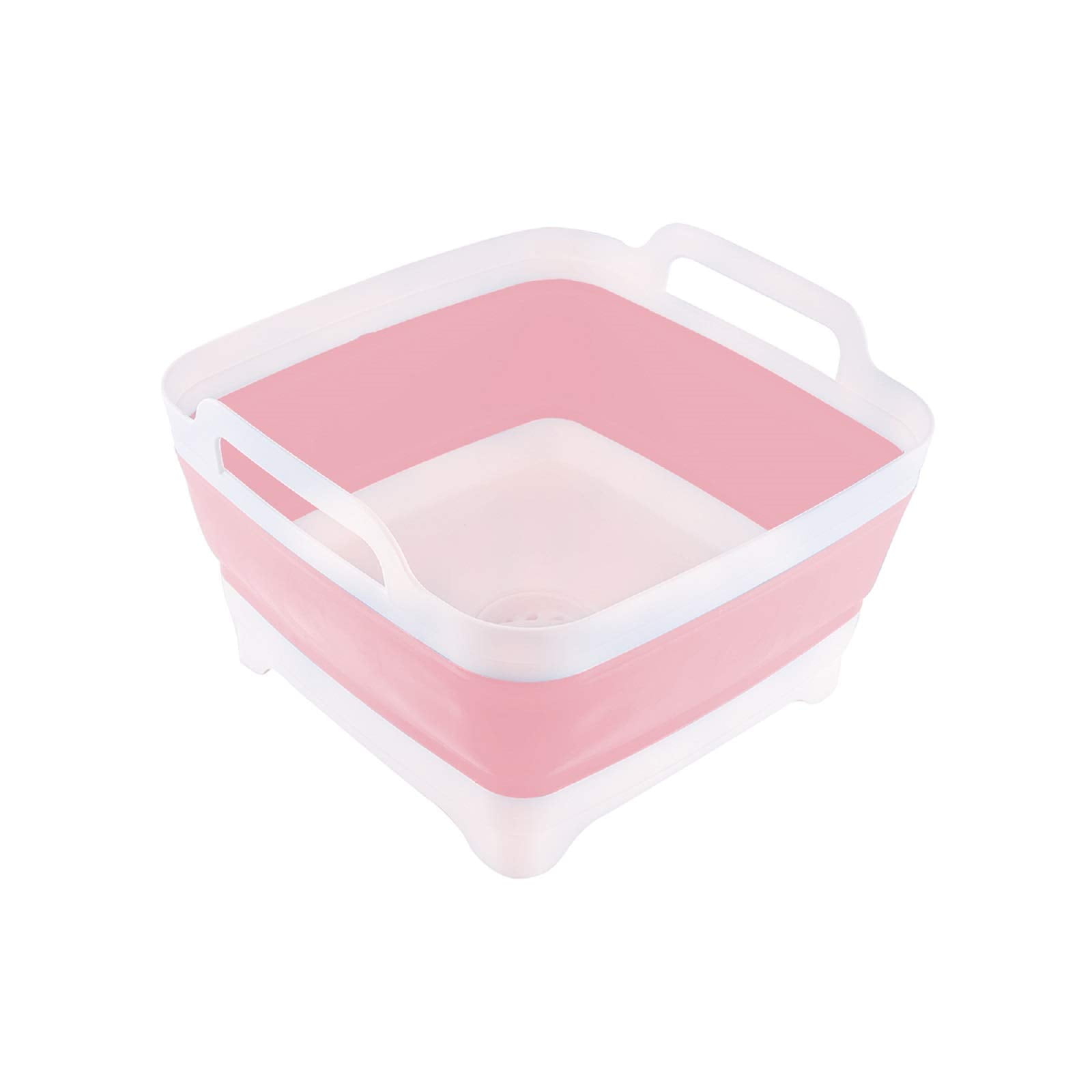 Grofry Kitchen Folding Countertop Dish Bowl Cup Drying Draining Board Rack Holder Stand Pink, Size: 21