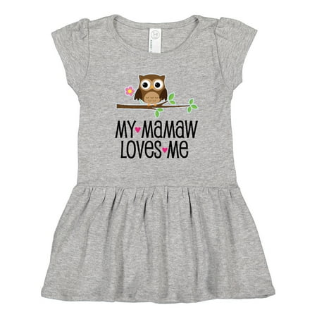 

Inktastic Mamaw Loves Me Grandchild Gift Girls Toddler Dress
