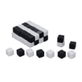 thumbnail image 3 of Small Write On , 6 Sides DIY Patterns Anti Oxidation Waterproof Square Smooth  50Pcs  for Various Interactive Games Black,Half Black and Half White, 3 of 7