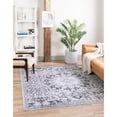 thumbnail image 2 of Unique Loom Renaissance Medallion Rug 7' 3 x 7' 3 Square Light Gray/Black, 2 of 2