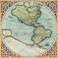 thumbnail image 3 of Mercator, Gerardus 12x12 Black Modern Framed Museum Art Print Titled - Terra Major I, 3 of 5