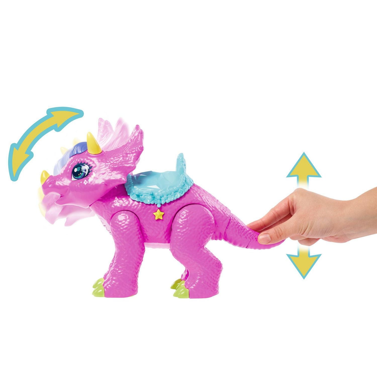 Cave Club-Coffret avec Poupée Tella-Figurine de Partyceratops et Sons