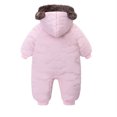 thumbnail image 4 of Busydd Baby Winter Clothes 6 Months-3 Years Winter Warm Fleece Long Sleeve Baby Romper Casual Comfortable Cotton Hooded Zipper Baby Boy's Clothing, 4 of 7