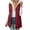 Red, variant on Quilted Jackets for Women Hooded Sleeveless Zip Up Vest Fleece Lined Warm Winter Long Coat Casual Outdoor Jacket with Pockets