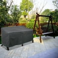 thumbnail image 6 of Heavy Duty Patio Deep Bench Loveseat Cover Waterproof Outdoor Sofa Cover Lawn Patio Furniture Covers with Air Vents (58" Lx 32.5" D x 31" H-, Grey), 6 of 6