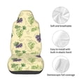 thumbnail image 4 of Wukai Green And Purple Grapes Full Set Car Seat Covers with Soft Padding Universal Auto Front Seats Protector and Cushion Mat, 4 of 5