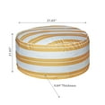 thumbnail image 3 of Maison Concepts Boston Outdoor Cabana Stripe Inflatable Pouf Yellow (Yellow) 21.65" X 21.65" X 9.84", 3 of 3