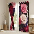 thumbnail image 3 of Castle Fairy Chic Floral Rose Blackout Curtains Set of 2 (52x84 Each) for Female Men Women,Vintage Aesthetic Window Curtains,Spring Garden Curtains and Drapes,Microfiber Bedroom Decor, 3 of 6