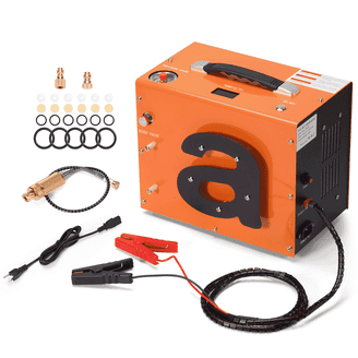 Ahfiwaso A5 4500 PSI Portable Electric Air Compressor AC Built-in Fan Water/Oil-Free One Button Start For Paintball PCP Rifle