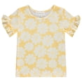 thumbnail image 3 of BTween 4-Pack Girls' Tops, Tees & Blouses - Short Sleeve Tshirts, Ruffle Top, Off Shoulder Shirt, Floral/Heart/10-12, 3 of 5