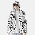 thumbnail image 4 of Daiia Hand Drawn Snake UPF 50+ Sun Protection Hoodie Jacket Lightweight Long Sleeve Sun Shirt for Women Men with Pocket Hiking Outdoor-Medium, 4 of 9