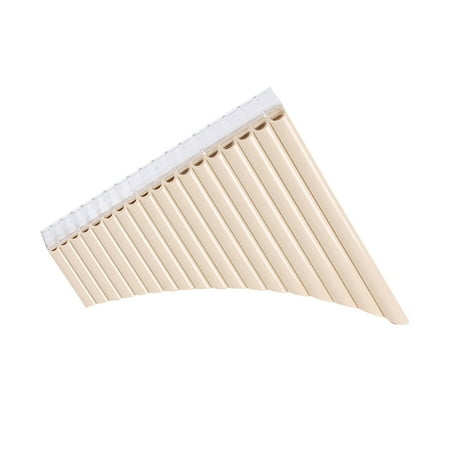 

NICEXMAS 1 Set Portable 18-pipe Pan Flute Professional Panpipe for Beginners (Beige)