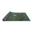 thumbnail image 2 of Ahgly Company Indoor Square Persian Turquoise Blue Traditional Area Rugs, 3' Square, 2 of 4