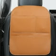 thumbnail image 6 of Car Seat Kick Guard Protection Pad - Leather Backrest Protector Prevents Dirt & Damage, 65x50cm, Universal Fit for Rear Seats, Black/Beige/Coffee/Brown/Wine, 6 of 6
