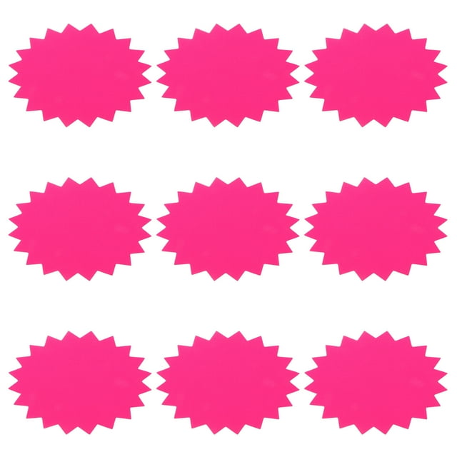 Miangastore 100 Feuilles d'Autocollants Fluorescents Explosion Étiquettes de Prix Papier Publicitaire