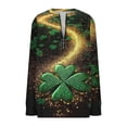 thumbnail image 2 of TaTaai Women St. Patrick's Day Print Long Sleeve Sweatshirt Fashion Loose Round Neck Casual Top Soft Comfortable for Daily Home Office Streetwear Gift, 2 of 5