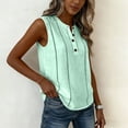 thumbnail image 6 of Womens Summer Tank Tops, Sleeveless Shirts for Women Casual Solid Color Button Down Dressy Blouses Mothers Gifts, 6 of 6