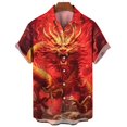 thumbnail image 3 of Camisa de Año Nuevo 2024 para hombre, camisas de manga corta con cuello de solapa a la moda, blusas y camisas con estampado 3D de dragón geniales, 3 of 5