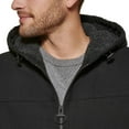thumbnail image 2 of G.H. Bass & Co. Men's Heavy Cotton Canvas Hoody Bomber with Sherpa Lined (Black,M), 2 of 4