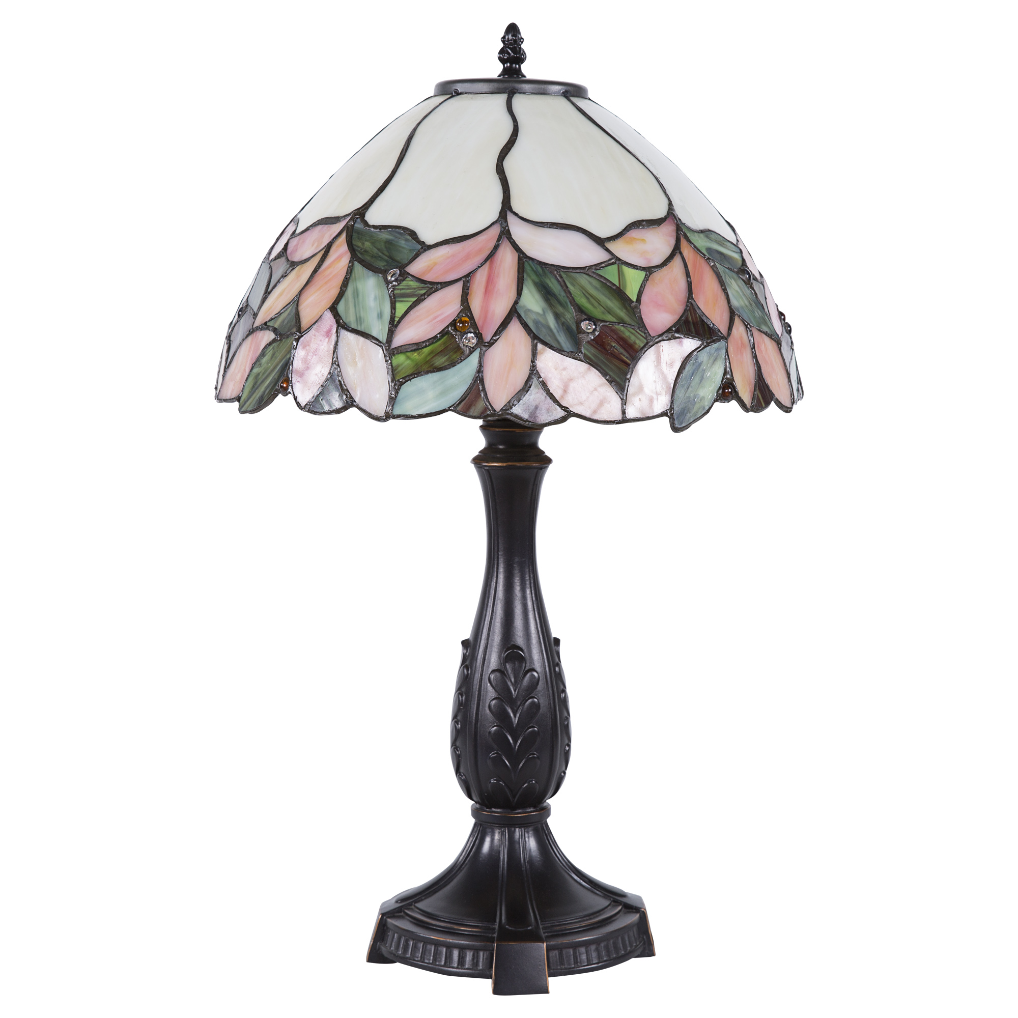 glass table lamp cloud island pink