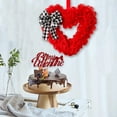 thumbnail image 4 of Bouanq Valentine's Day Decor Love Heart Sign Valentine's Day Wooden Wall Decor Happy Valentine's Day Wall And Indoor Love Hanging Decorations for Home Front Door Valentine's Day Wedding Party Decor, 4 of 9