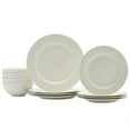 Tabletops Gallery 12pc Modern Kitchen Dinner Set Contempo Embossed
