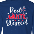 thumbnail image 4 of Inktastic 4th of July Red White Blessed Fireworks Long Sleeve Youth T-Shirt, 4 of 5