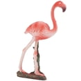 thumbnail image 4 of Statue de flamant rose en résine, véritable décoration pour étagère et bureau, 4 of 4